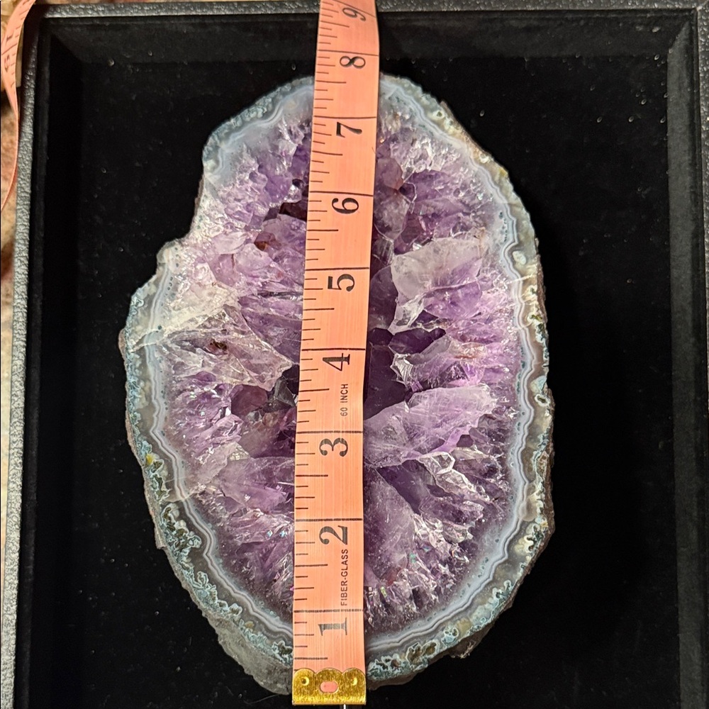 Stunning Purple Amythest Geode Slice - Picture 12 of 16